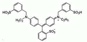 C.I.Pigment Blue 78,C.I.42090:2,CAS 68921-42-6,748.89,C37H36N2O9S3,Brilliant Blue FCF,Blue 1 Alum Lake