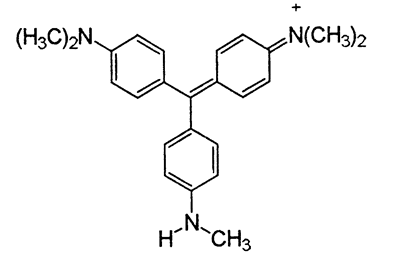 C.I.Pigment Violet 3:1,C.I.42535:4,CAS 68647-35-8,358.50,C24H28N3+,Lamprolac Violet BM,Methyl Violet SMA