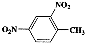 1-Methyl-2,4-dinitrobenzene,Benzene,1-methyl-2,4-dinitro-,CAS 121-14-2,182.13,C7H6N2O4