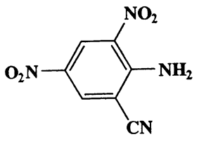 2-Amino-3,5-dinitrobenzonitrile,Benzonitrile,2-amino-3,5-dinitro-,CAS 22603-53-8,208.13,C7H4N4O4