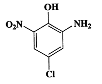 2-Amino-4-chloro-6-nitrophenol,Phenol,2-amino-4-chloro-6-nitro-,CAS 6358-08-3,188.57,C6H5ClN2O3