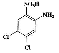 2-Amino-4,5-dichlorobenzenesulfonic acid,Benzenesulfonic acid,2-amino-4,5-dichloro-,CAS 6331-96-0,242.08,C6H5Cl2NO3S