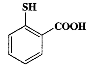 2-Mercaptobenzoic acid,Benzoic acid,2-mercapto-,CAS 147-93-3,154.19,C7H6O2S