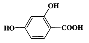 2,4-Dihydroxybenzoic acid,Benzoic acid,2,4-dihydroxy-,CAS 89-86-1,154.12,C7H6O4