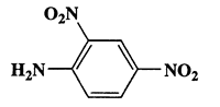 2,4-Dinitrobenzenamine,Benzenamine,2,4-dinitro-,CAS 97-02-9,183.12,C6H5N3O4