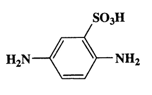 2,5-Diaminobenzenesulfonic acid,Benzenesulfonic acid,2,5-diamino-,CAS 88-45-9,188.20,C6H8N2O3S