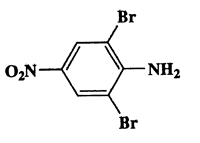 2,6-Dibromo-4-nitroaniline,Benzenamine,2,6-dibromo-4-nitro-,CAS 827-94-1,296.00,C6H4Br2N2O2