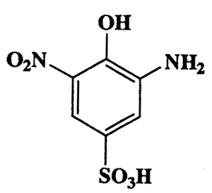 3-Amino-4-hydroxy-5-nitrobenzenesulfonic acid,Benzenesulfonic acid,3-amino-4-hydroxy-5-nitro-,CAS 96-93-5,234.19,C6H6N2O6S