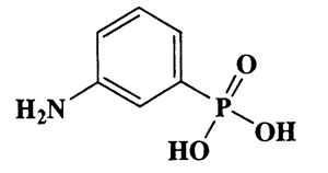 3-Aminophenylphosphonic acid,Phosphonic acid,(3-aminophenyl),CAS 5427-30-5,173.11,C6H8NO3P