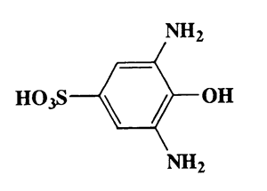 3,5-Diamino-4-hydroxybenzenesulfonic acid,Benzenesulfonic acid,3,5-diamino-4-hydroxy,CAS 5857-96-5,204.20,C6H8N2O4S