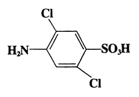 4-Amino-2,5-dichlorobenzenesulfonic acid,Benzenesulfonic acid,4-amino-2,5-dichloro-,CAS 88-50-6,242.08,C6H5Cl2NO3S 