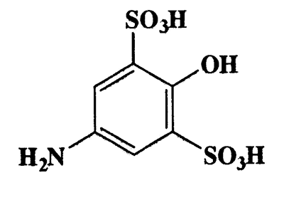 4-Aminophenol-2,6-disulfonic acid,1,3-Benzenedisulfonic acid,5-amino-2-hydroxy-,CAS 6362-53-4,269.25,C6H7NO7S2