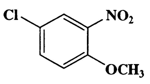 4-Chloro-1-methoxy-2-nitrobenzene,Benzene,4-chloro-1-methyl-2-nitro-,CAS 89-21-4,187.58,C7H6ClNO3