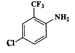 4-Chloro-2-(trifluoromethyl)benzenamme,Benzenamine,4-chloro-2-(trifluoromethyl)-,CAS 445-03-4,195.57,C7H5ClF3N
