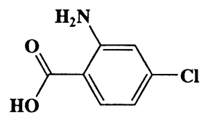 4-Chloroanthranilic acid,Benzoic acid,2-amino-4-chloro-,CAS 89-77-0,171.58,C7H6ClNO2