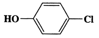 4-Chlorophenol,Phenol,4-chloro-,CAS 106-48-9,128.56,C6H5ClO