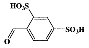 4-Formylbenzene-1,3-disulfonic acid,1,3-Benzenedisulfonic acid,4-formyl-,CAS 88-39-1,266.25,C7H6O7S2