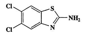 5,6-Dichlorobenzo[d]thiazol-2-amine,2-Benzothiazolamine,5,6-dichloro-,CAS 24072-75-1,219.09,C7H4Cl2N2S
