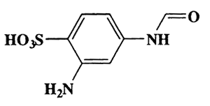 2-Amino-4-formamidobenzenesulfonic acid,Benzenesulfonic acid,2-amino-4-(formylamino)-,monosodium salt,CAS 116293-77-7,216.21,C7H8N2O4S