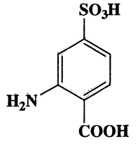 2-Amino-4-sulfobenzoic acid,Benzoic acid,2-amino-4-sulfo-,CAS 98-43-1,217.21,C7H7NO5S