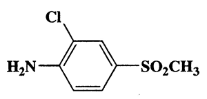 2-Chloro-4-(methylsulfonyl)benzenamine,Benzenamine,2-chloro-4-(methylsulfonyl)-,CAS 13244-35-4,205.66,C7H8ClNO2S