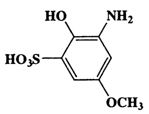 2-Hydroxy-3-amino-5-methoxybenzenesulfonic acid,Benzenesulfonic acid,3-amino-2-hydroxy-5-methoxy-,CAS 6837-91-8,219.22,C7H9NO5S
