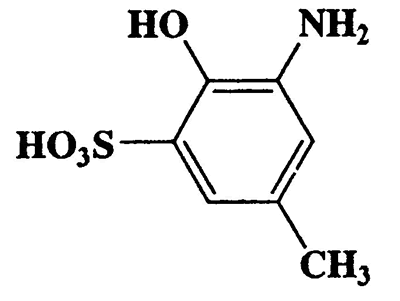 2-Hydroxy-3-amino-5-methylbenzenesulfonic acid,Benzenesulfonic acid,3-amino-2-hydroxy-5-methyl-,CAS 6387-15-1,203.22,C7H9NO4S