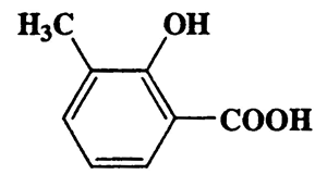 2-Hydroxy-3-methylbenzoic acid,Benzoic acid,2-hydroxy-3-methyl-,CAS 83-40-9,152.15,C8H8O3