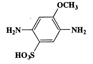 2,5-Diamino-4-methoxybenzenesulfonic acid,Benzenesulfonic acid,2,5-diamino-4-methoxy-,CAS 6409-55-8,218.23,C7H10N2O4S