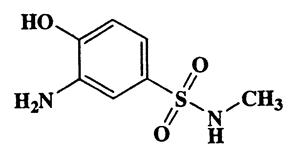 3-Amino-4-hydroxy-N-methylbenzenesulfonamide,CAS 80-23-9,202.23,C7H10N2O3S