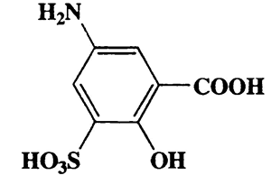 3-Sulfo-5-aminosalicylic acid,Benzoic acid,5-amino-2-hydroxy-3 -sulfo-,CAS 6201-87-2,233.21,C7H7NO6S
