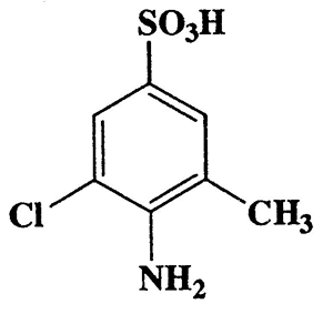 4-Amino-3-chloro-5-methylbenzenesulfonic acid,M-toluenesulfonic acid,4-amino-5-chloro-,C7H8ClO3S,221.66,6387-14-0