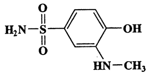 4-Hydroxy-3-(methylamino)benzenesulfonamide,Benzenesulfonamide,3-amino-4-hydroxy-N-methyl-,202.23,C7H10N2O3S