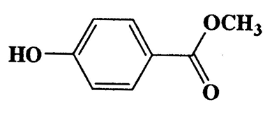 4-Hydroxybenzoic acid methyl ester,Benzoic acid,4-hydroxy-,methyl ester,CAS 99-76-3,152.15,C8H8O3