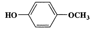 4-Methoxyphenol,Phenol,4-methoxy-,CAS 150-76-5,124.14,C7H8O2