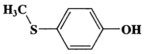 4-(Methylthio)phenol,Phenol,4-(methylthio)-,CAS 1073-72-9,140.20,C7H8OS