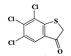 5,6,7-Trichloro-3-thianaphthenone,Benzo[b]thiophen-3(2H)-one,5,6,7-trichloro-,CAS 5858-23-1,253.53,C8H3Cl3OS