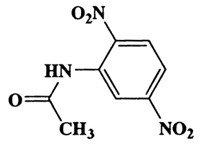 N-(2,5-dinitrophenyl)acetamide,Acetamide,N-(2,4-dinitrophenyl)-,CAS 610-53-7,225.16,C8H7N3O5