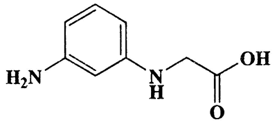 2-(3-Aminophenylamino)acetic acid,N-(3-amino-4-chlorophenyl)glycine,Glycine,N-(m-aminophenyl)-,CAS 6262-30-2,166.18,C8H10N2O2