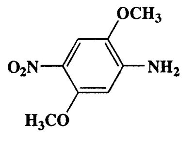 2,5-Dimethoxy-4-nitrobenzenamine,Benzenamine,2,5-dimethoxy-4-nitro-,CAS 6313-37-7,198.18,C8H10N2O4