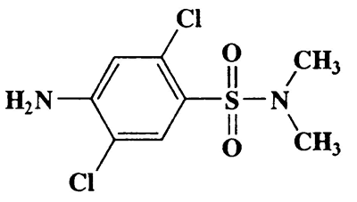 4-Amino-2,5-dichloro-N,N-dimethylbenzenesulfonamide,Benzenesulfonamide,4-amino-2,5-dichloro-N,N-dimethyl-,CAS 26175-68-8,269.15,C8H10Cl2N2O2S