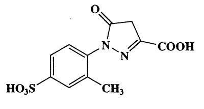 1-(2-methyl-4-sulfophenyl)-5-oxo-4,5-dihydro-1H-pyrazole-3-carboxylic acid,67939-25-7,298.27,C11H10N2O6S