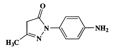 1-(4-Aminophenyl)-3-methyl-1H-pyrazol-5(4H)-one,3H-Pyrazole-3-one,2-(4-aminophenyl)-2,4-dihydro-5 -methyl-,CAS 6402-08-0,189.21,C10H11N3O
