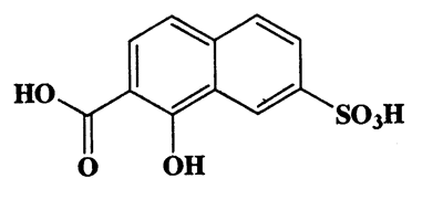 1-Hydroxy-7-sulfo-2-naphthoic acid,2-Naphthoic acid,1-hydroxy-7-sulfo-,CAS 6407-91-6,268.24,C11H8O8S