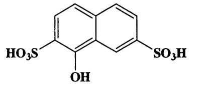 1-Naphthol-2,7-disulfonic acid,2,7-Naphthalenedisulfonic acid,1-hydroxy-,CAS 6470-96-8,304.27,C10H8O7S2