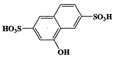 1-Naphthol-3,7-disulfonic acid,2,6-Naphthalenedisulfonic acid,4-hydroxy-,CAS 6483-80-3,304.27,C10H8O7S2