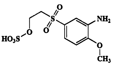 2-(3-Amino-4-methoxyphenylsulfonyl)ethyl hydrogen sulfate,Ethanol,2-[(3-amino-4-methoxyphenyl)sulfonyl]-,hydrogen sulfate(ester),CAS 10079-20-6,311.33,C9H13NO7S2