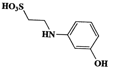2-(3-Hydroxyphenylamino)ethanesulfonic acid,Ethanesulfonic acid,2-[(3-hydroxyphenyl)amino]-,CAS 104932-73-2,217.24,C8H11NO4S