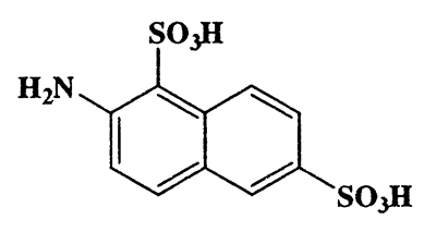 2-Aminonaphthalene-1,6-disulfonic acid,1,6-Naphthalenedisulfonic acid,2-amino-,monosodium salt,CAS 19532-04-8,303.31,C10H9NO6S2
