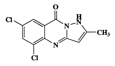 2-Methyl-5,7-dichloropyrazolo[5,1-b]quinazolin(1H)-9-one,268.10,C11H7Cl2N3O
